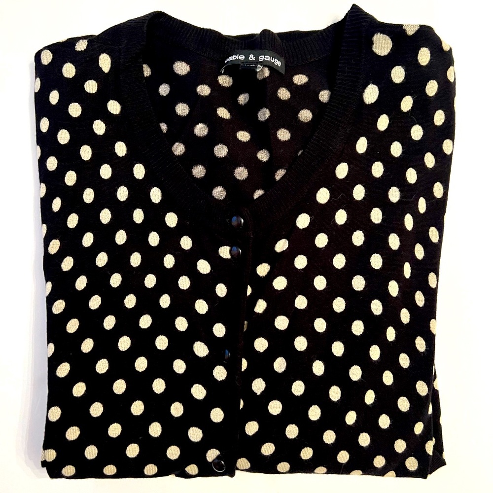 Polka dot cardigan